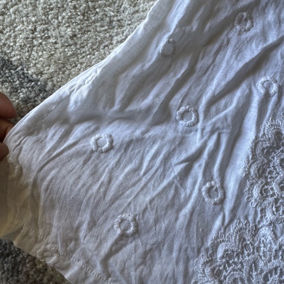 Temptations White Eyelet Ruffled Tunic - Picture 13 of 16